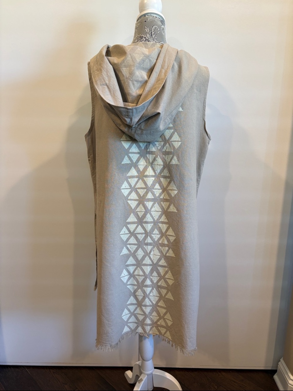 Chintamani Alchemistry Hooded Tunic Sacred Geometry Cotton Boho Avant Garde